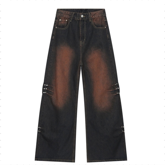 Men's Trendy Wide Leg Jeans - Picture 8 of 12